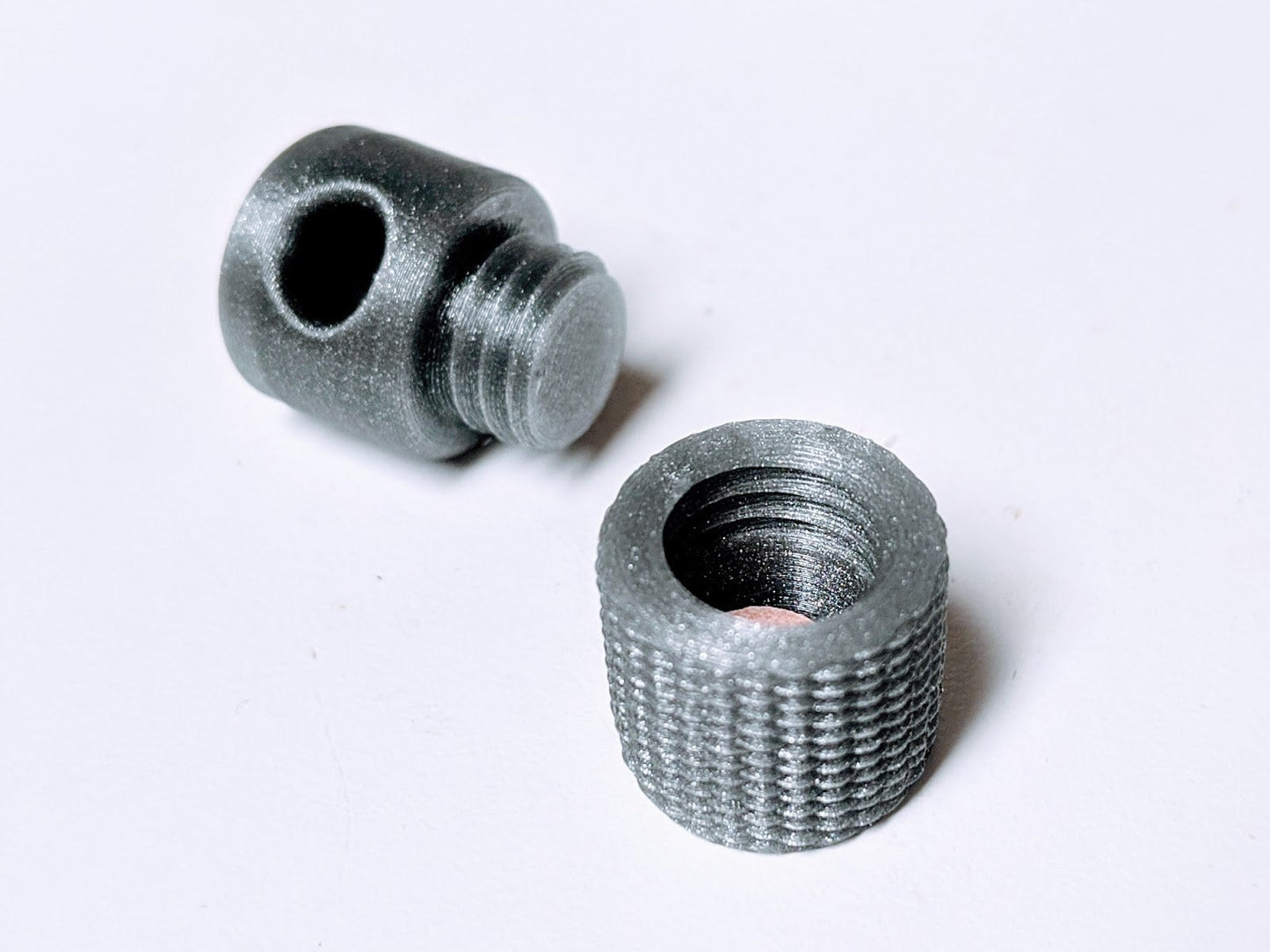 Emergency Pill Box for Keyring EDC Keychain Medicine Storage Heart Stash Box - Set of 2