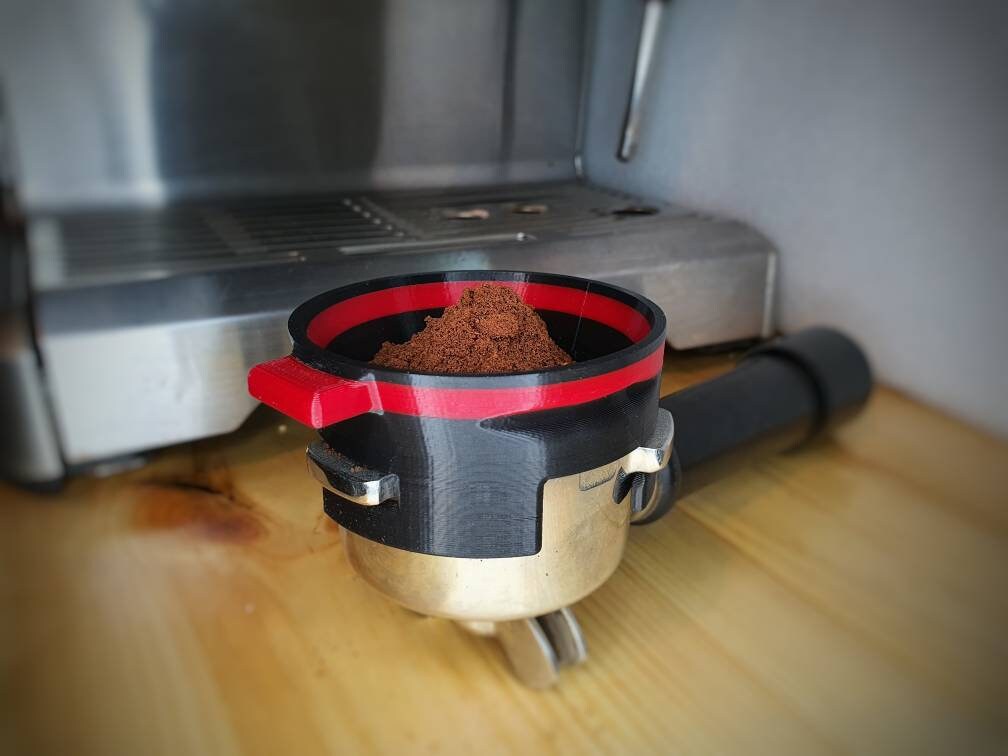 Breville/Sage Barista Express/Pro/Touch Dosing Funnel With a Grinder Trigger Button 54mm NEW VERSION V3.0