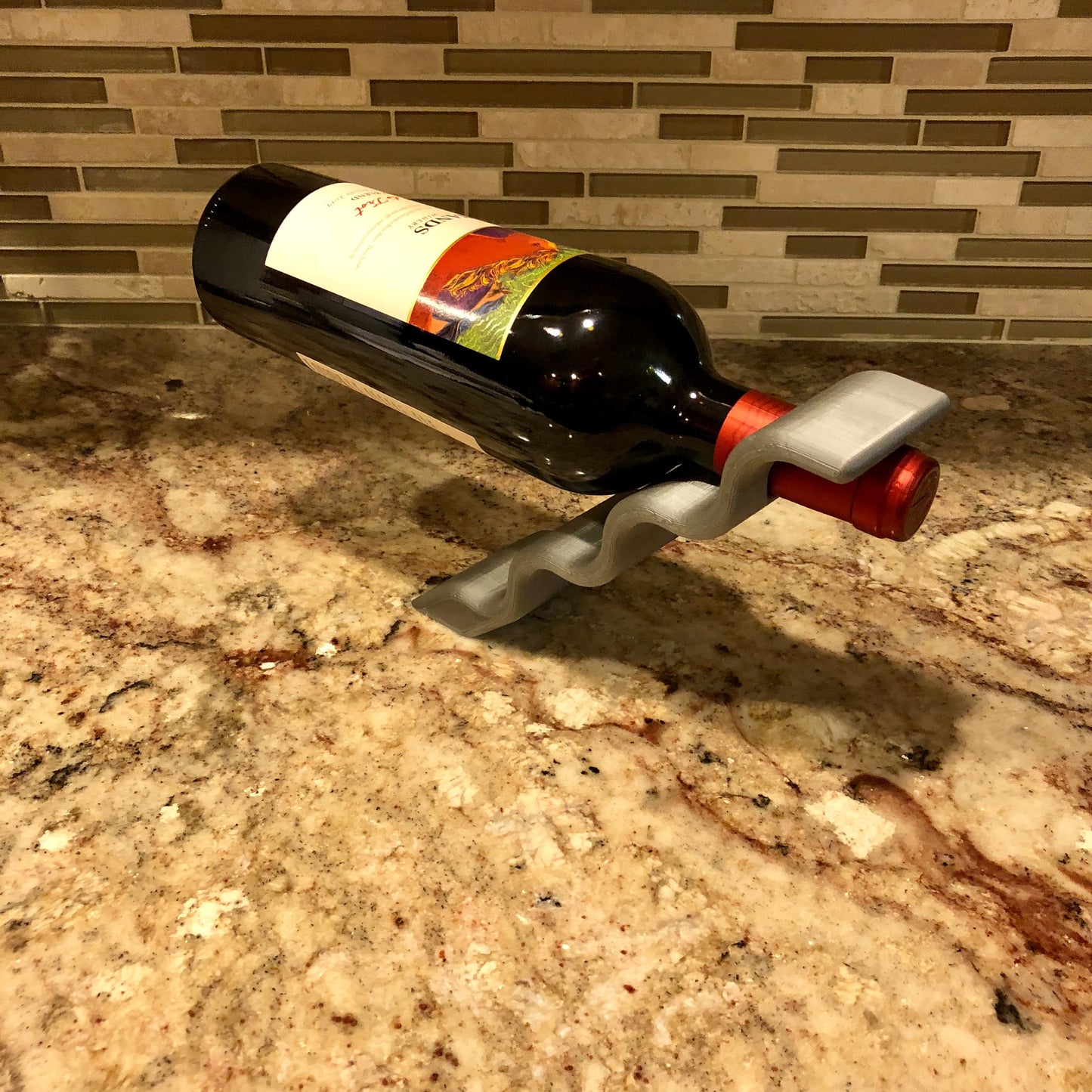 Floating Wine Bottle Holder Stylish Wine Bottle Storage Housewarming Gift