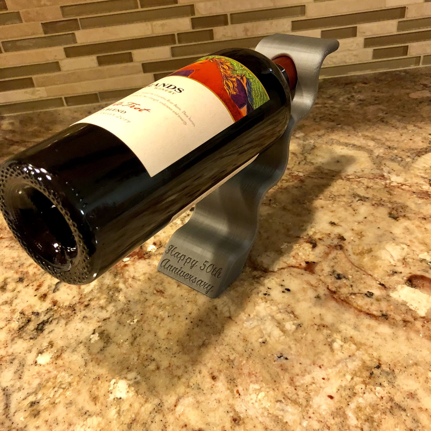 Floating Wine Bottle Holder Stylish Wine Bottle Storage Housewarming Gift