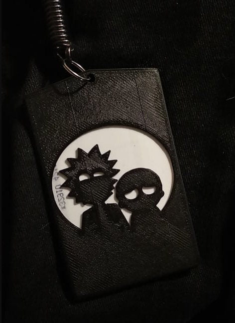 Rick and Morty Quick Access ID Badge Holder, Teacher ID Holder, Metro Card Holder