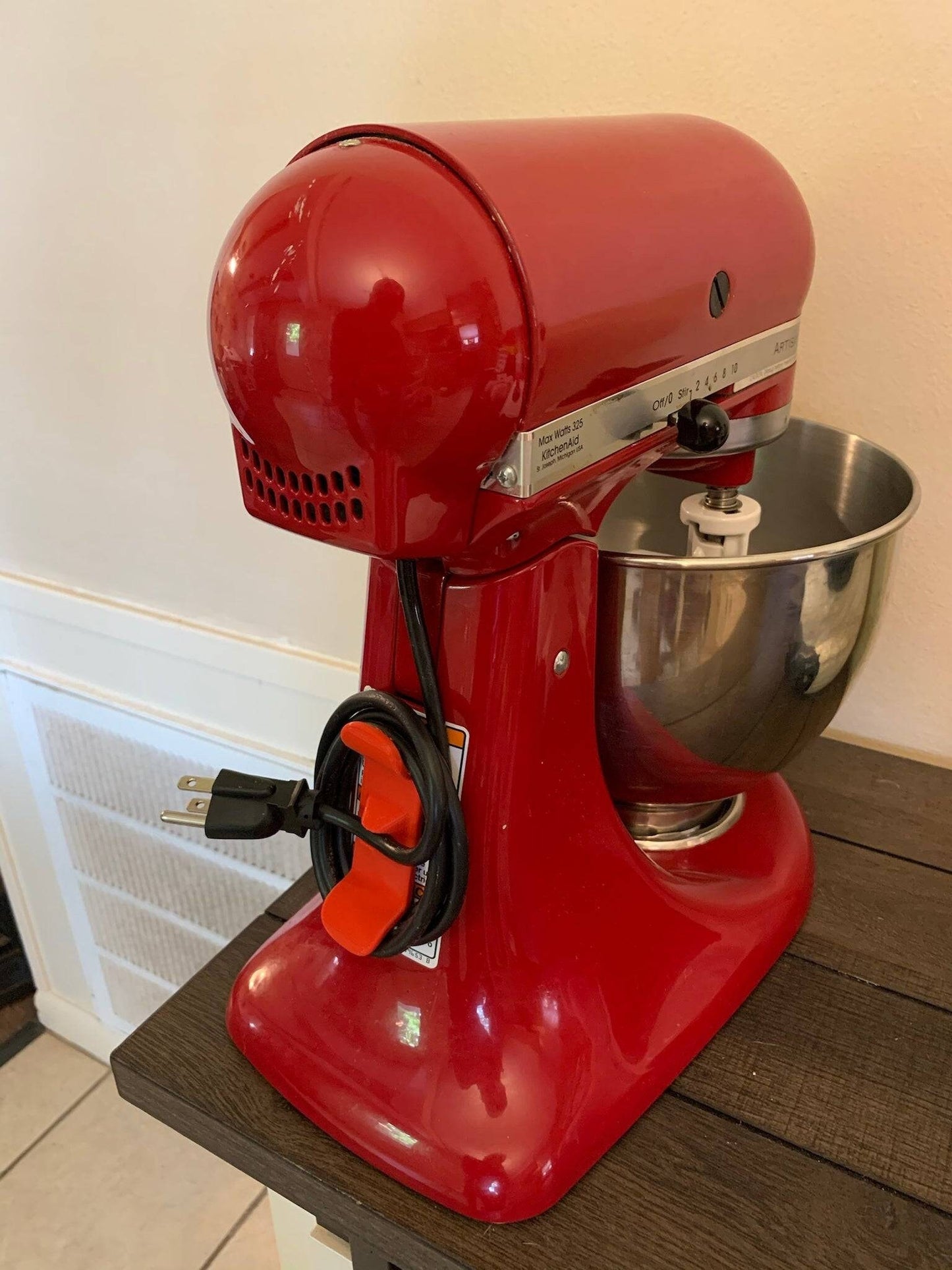 KitchenAid Stand Mixer Cord Cable Wrap - Easy and Tidy Storage Solution. Double sided tape included.