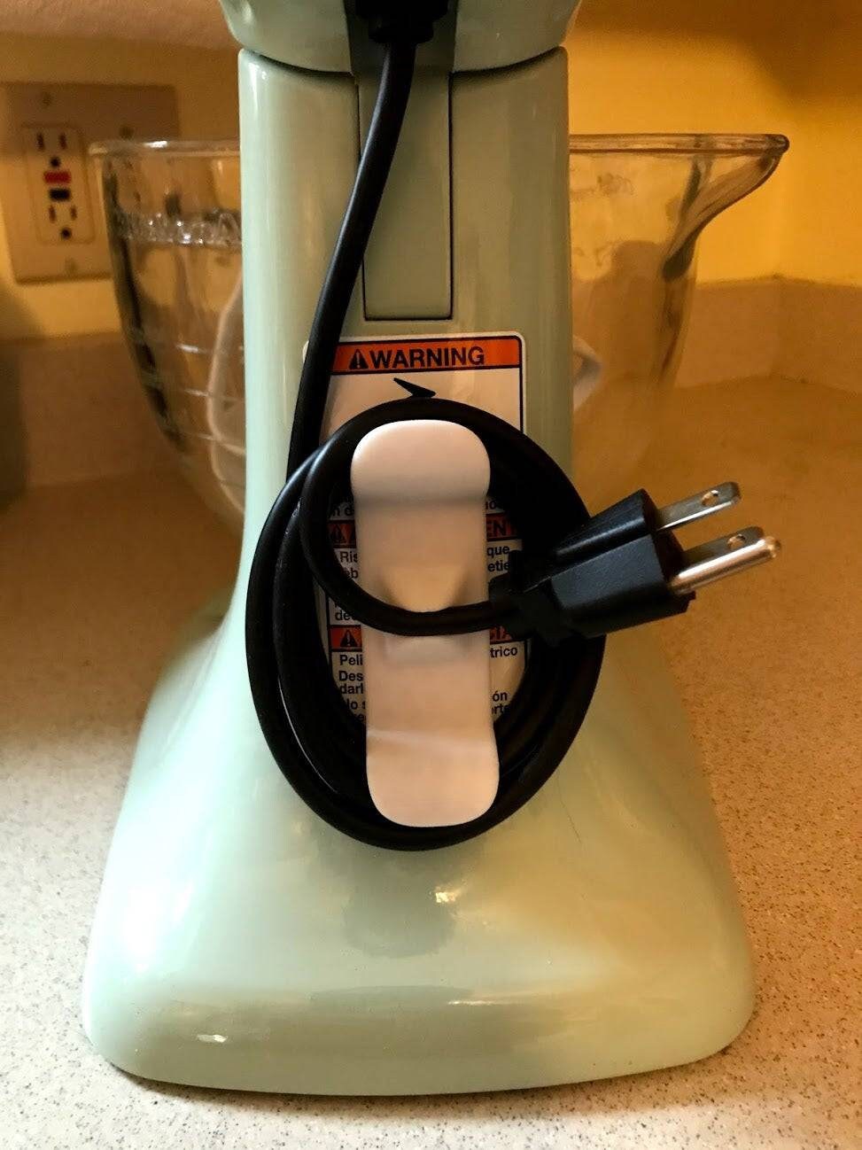 KitchenAid Stand Mixer Cord Cable Wrap - Easy and Tidy Storage Solution. Double sided tape included.