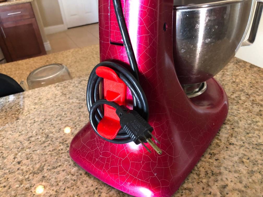 KitchenAid Stand Mixer Cord Cable Wrap - Easy and Tidy Storage Solution. Double sided tape included.