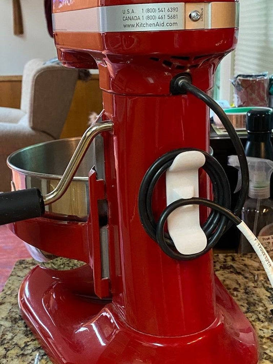 KitchenAid Stand Mixer Cord Cable Wrap - Easy and Tidy Storage Solution. Double sided tape included.
