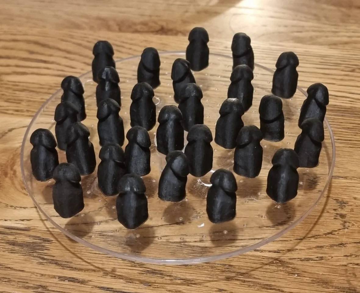 32 Pack Halloween Joke Penis Dick Valve Stem Cap Covers – Orange & Black