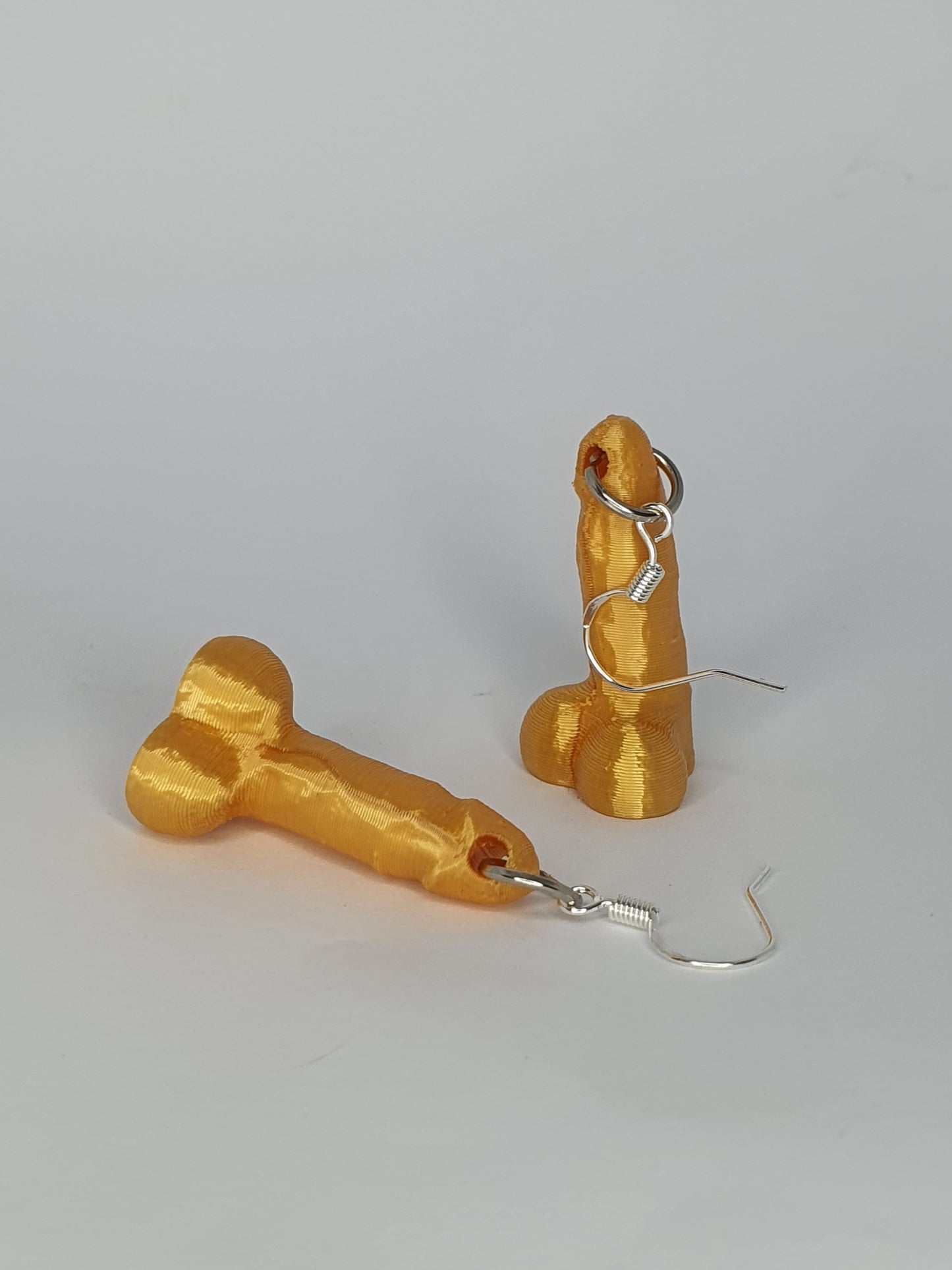 Penis Shaped Earrings Pair of Dick Earrings Funny Jewelry Bachelorette Party Gift