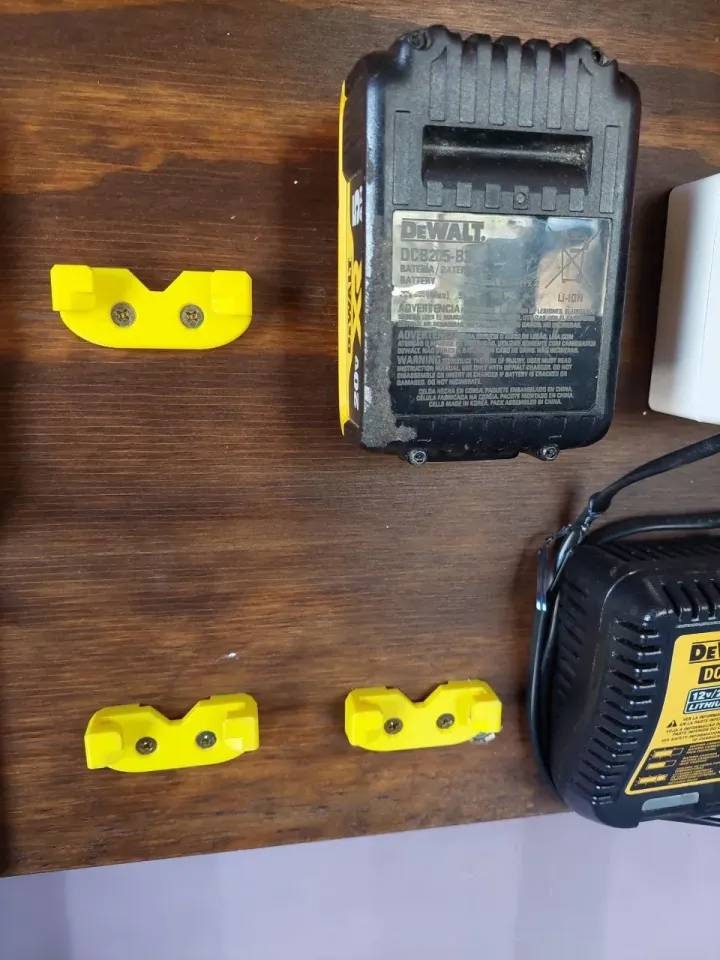 Dewalt 20v Battery Wall Mount Holder Dewalt Battery Storage 20 Volt Lithium Ion